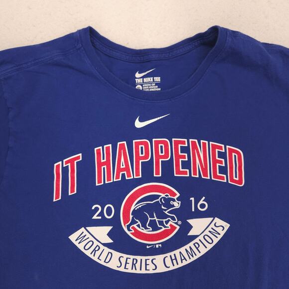Nike Other - NIke Chicago Cubs Baseball Short Sleeve Graphic T Shirt Mens Size XL Blue